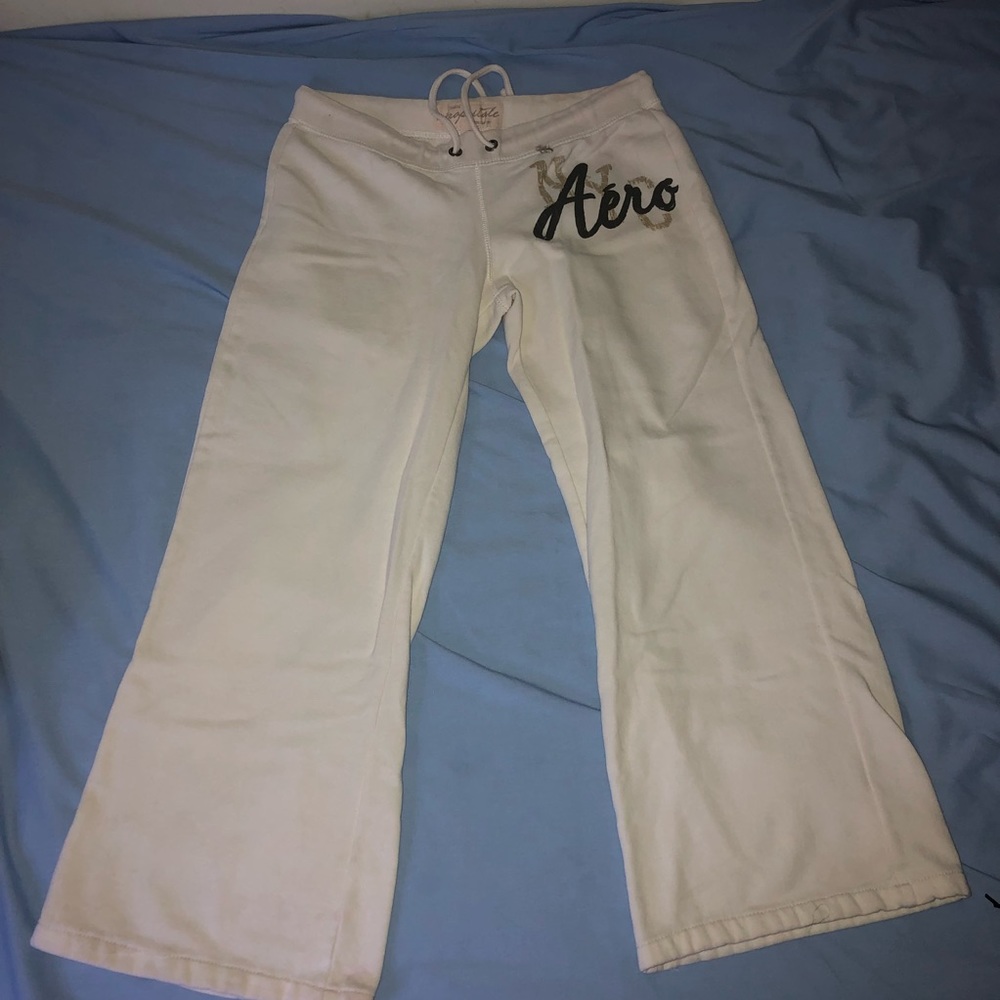 Aeropostale white sweatpants